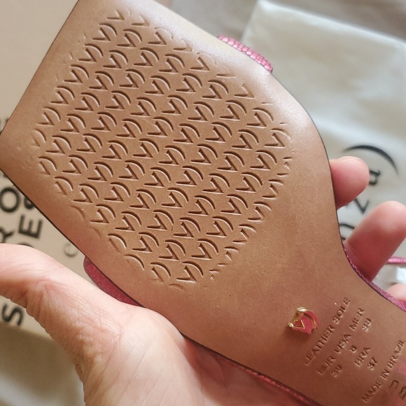 Sale 🔥New Anthropologie Vicenza Metallic Rose 🌹 2" heels - Picture 10 of 14